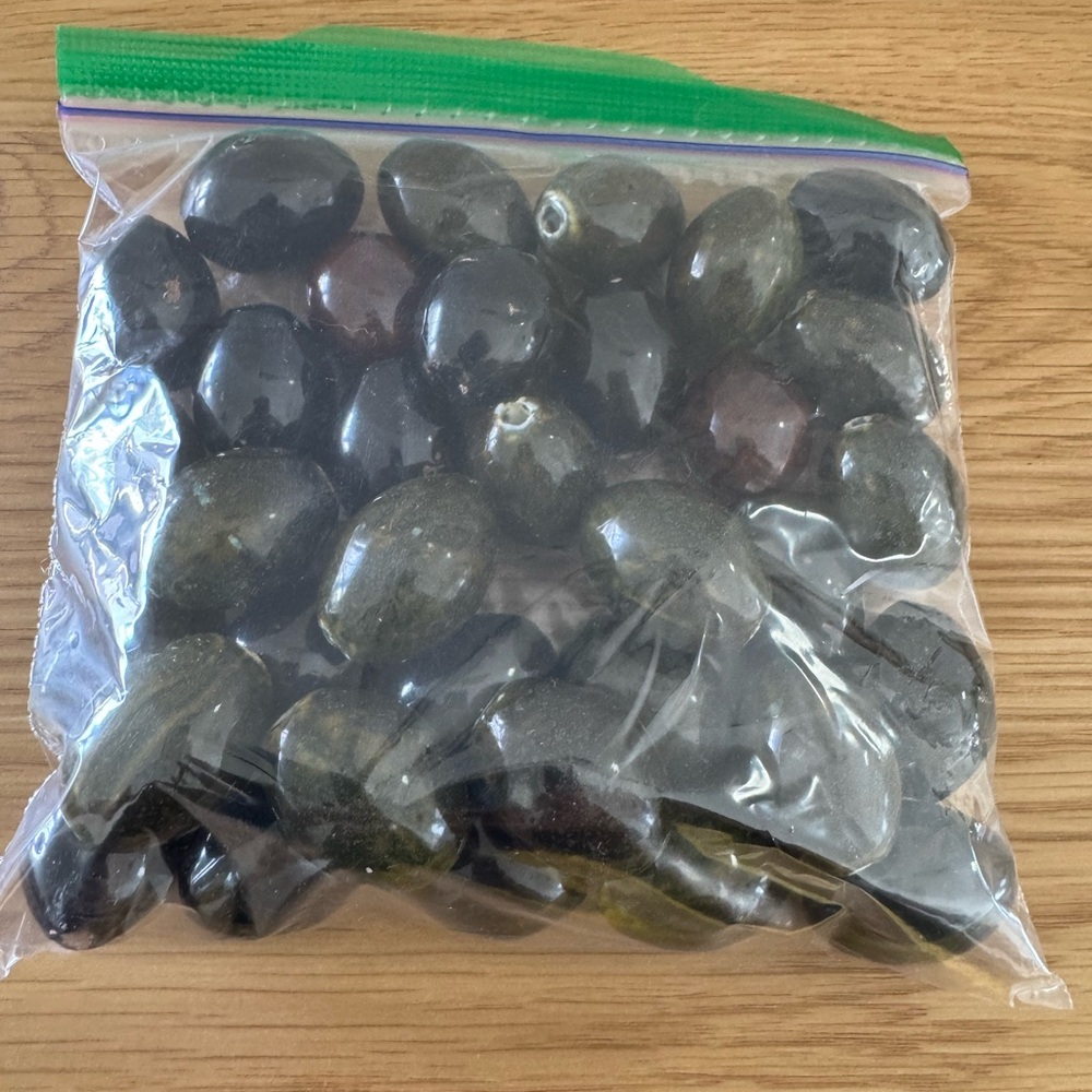 Dymo  Bulk Black & Brown Ceramic  Beads – 584 Grams for Jewelry Making